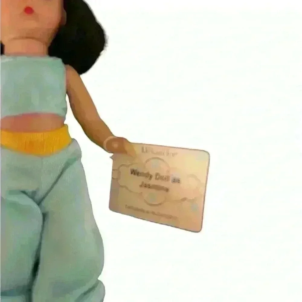 Madame Alexander Wendy dolls as Cruella and Jasmine VTG tiny dolls measuring <6”